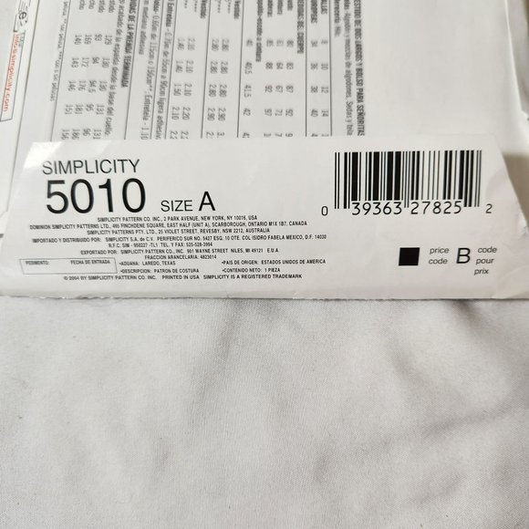 Its so easy Simplicity Sewing Pattern 5010 size 8-18 Misses' Dress, Bag - Picture 4 of 7